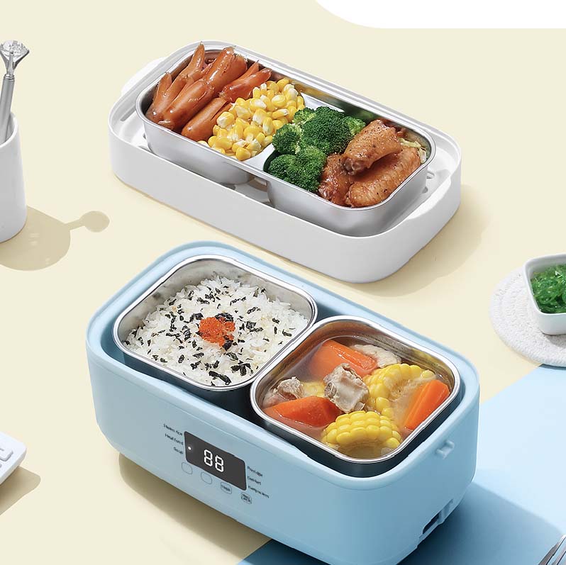 1.5L Portable Cooker Stainless Steel Electric Lunch Box Rice Cooker