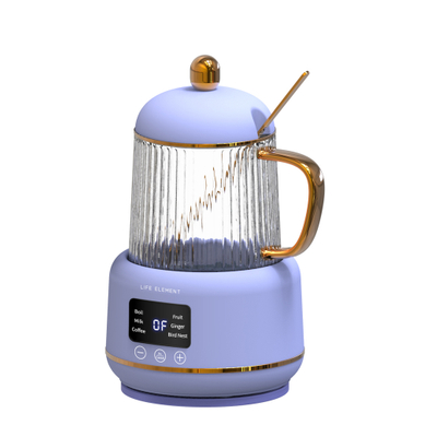 400ml Multifunction Healthy High Borosilicate Glass Mini Electric Cup Kettle